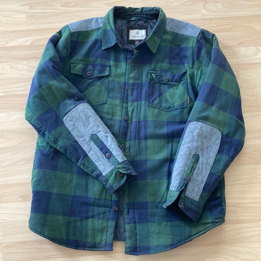 Legendary whitetails MEN'S WOODSMAN QUILTED FLANNEL SHIRT JACKET